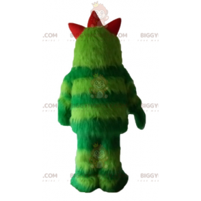 Costume de mascotte BIGGYMONKEY™ de monstre vert bicolore tout