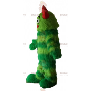 Costume de mascotte BIGGYMONKEY™ de monstre vert bicolore tout