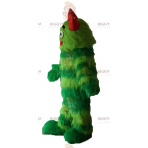 All Hairy Two Tone Green Monster BIGGYMONKEY™ Mascottekostuum -