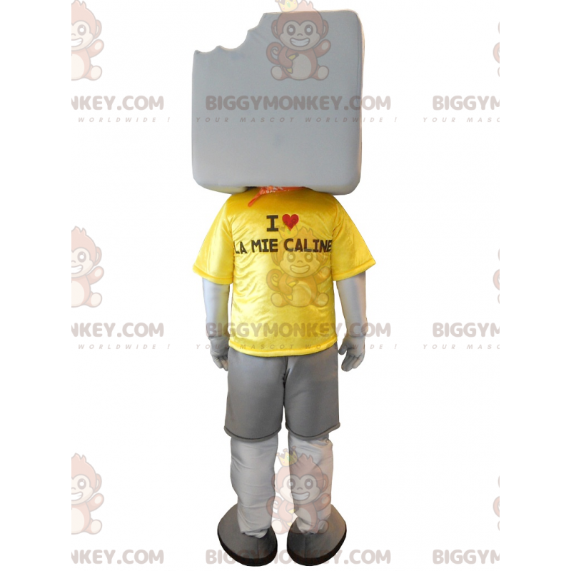 BIGGYMONKEY™ Big Giant White Marshmallow Costume da mascotte -