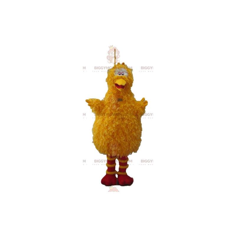 Διάσημο κοστούμι μασκότ BIGGYMONKEY™ με κίτρινο πουλί με