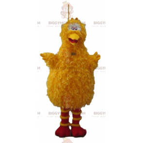 Διάσημο κοστούμι μασκότ BIGGYMONKEY™ με κίτρινο πουλί με