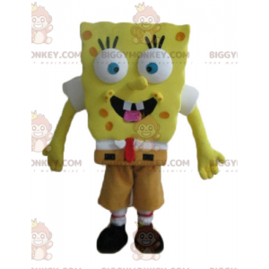 Sarjakuvan keltainen hahmo Spongebob BIGGYMONKEY™ maskottiasu -