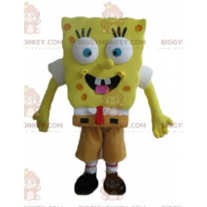 Cartoon Geel Karakter Spongebob BIGGYMONKEY™ Mascottekostuum -