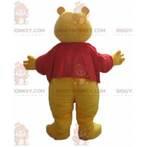 Disfraz de mascota BIGGYMONKEY™ de oso amarillo de dibujos