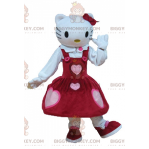 Hello Kitty berömd tecknad katt BIGGYMONKEY™ maskotdräkt -