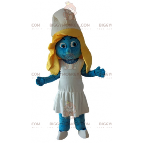 BIGGYMONKEY™ mascottekostuum van de Smurfin uit het beroemde