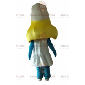 BIGGYMONKEY™ mascottekostuum van de Smurfin uit het beroemde