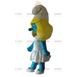 BIGGYMONKEY™ mascot costume of the Smurfette from the famous