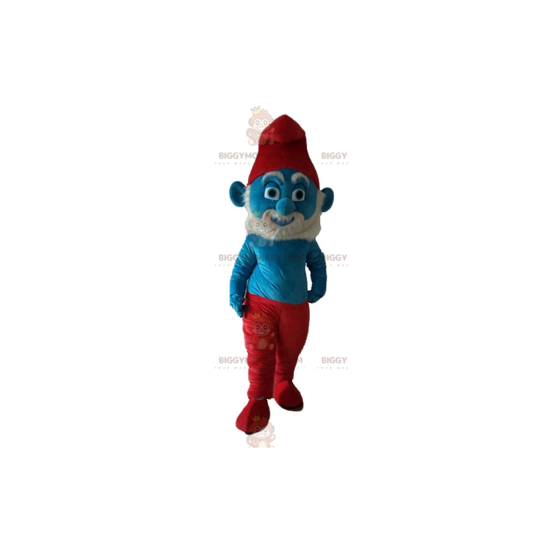 Grote smurf beroemde stripfiguur BIGGYMONKEY™ mascottekostuum -