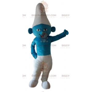 Traje de mascote do personagem de desenho animado Smurf