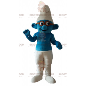 BIGGYMONKEY™ Mascottekostuum van de beroemde stripfiguur Smurf