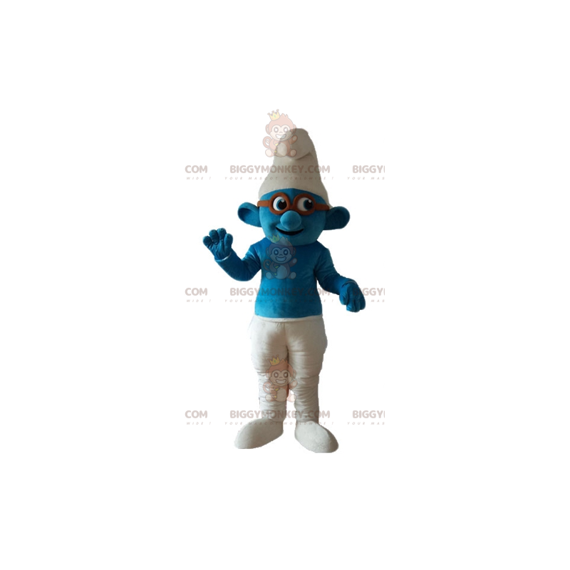 BIGGYMONKEY™ Mascot Costume of the Famous Comic Character Smurf