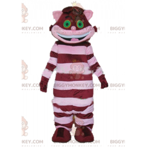 BIGGYMONKEY™ Costume da mascotte gatto Chafouin di Alice nel