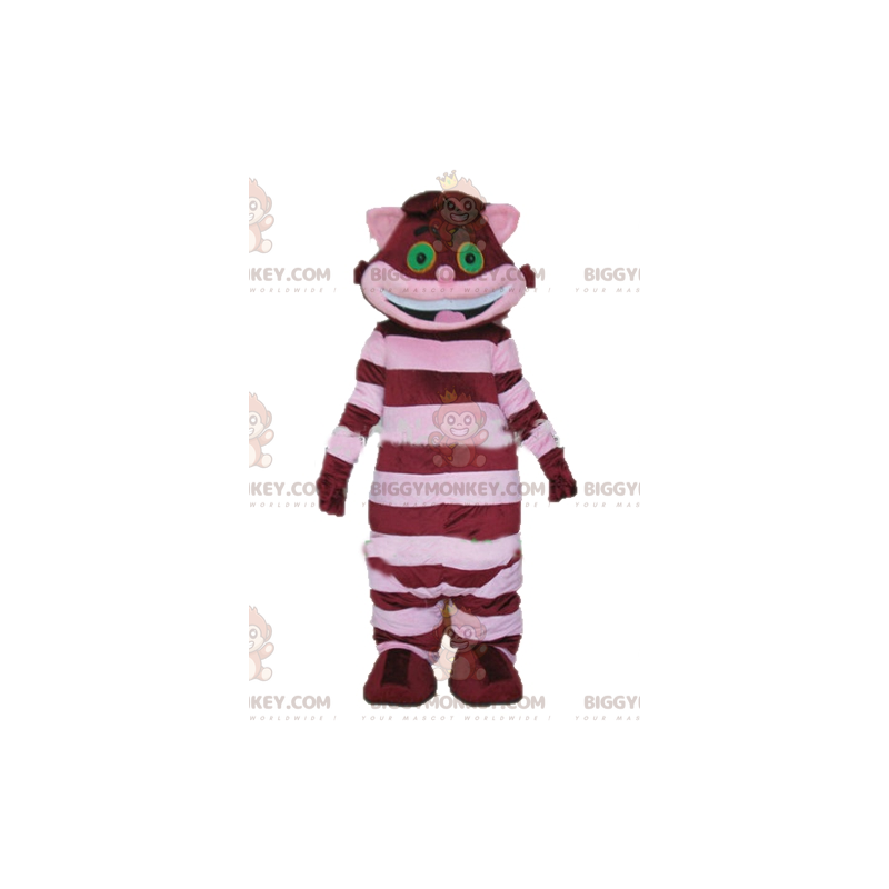 Costume de mascotte BIGGYMONKEY™ de Chafouin chat d'Alice aux