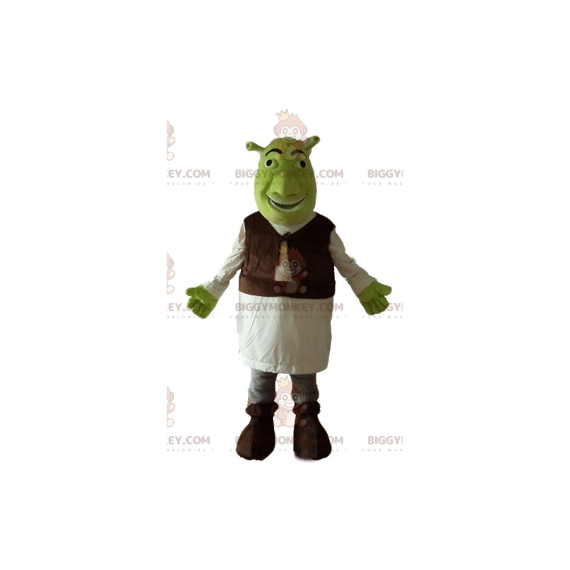 BIGGYMONKEY™ Maskottchen-Kostüm von Shrek, dem berühmten grünen