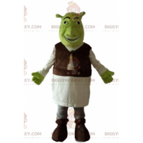 BIGGYMONKEY™ mascot costume of Shrek the famous cartoon green