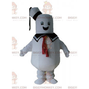 Costume de mascotte BIGGYMONKEY™ de gros bonhomme blanc de