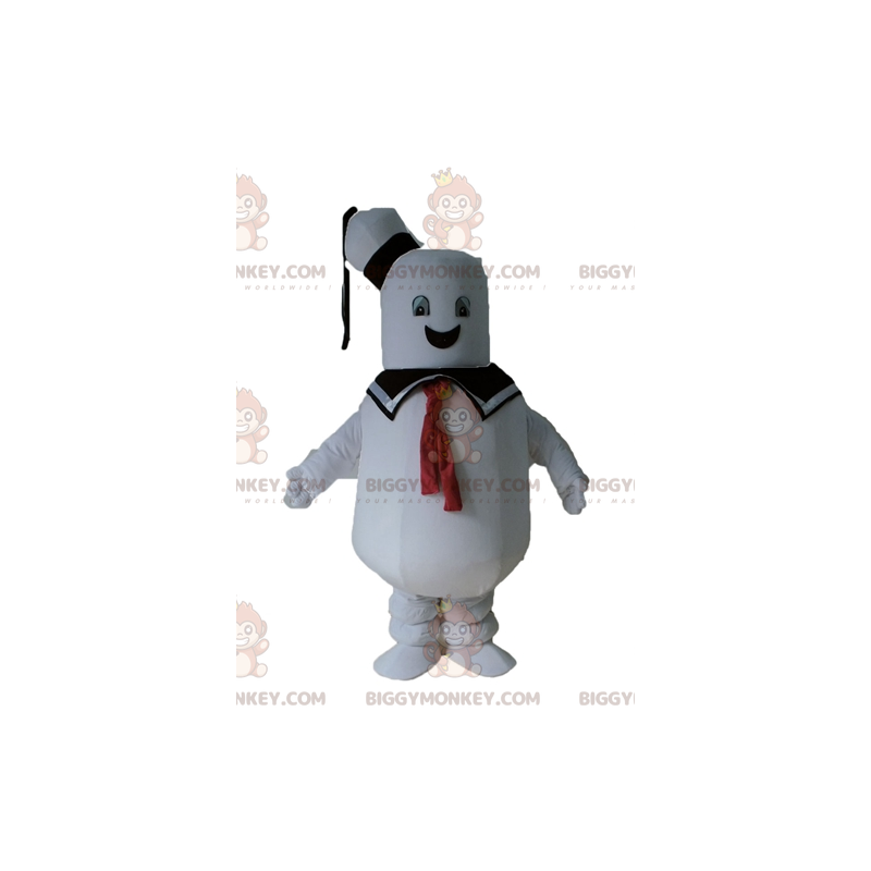 Costume de mascotte BIGGYMONKEY™ de gros bonhomme blanc de