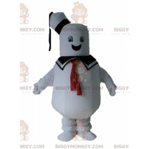 Costume de mascotte BIGGYMONKEY™ de gros bonhomme blanc de
