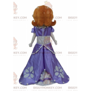 Costume de mascotte BIGGYMONKEY™ de jolie princesse rousse avec