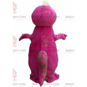 Costume da mascotte BIGGYMONKEY™ da dinosauro gigante rosa e