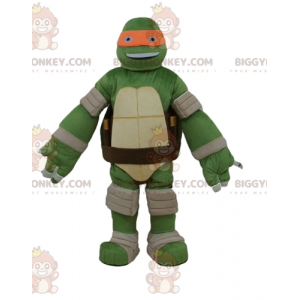 Traje de mascote BIGGYMONKEY™ da famosa tartaruga laranja de