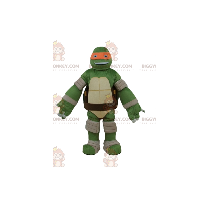 BIGGYMONKEY™ mascottekostuum van de beroemde oranje schildpad