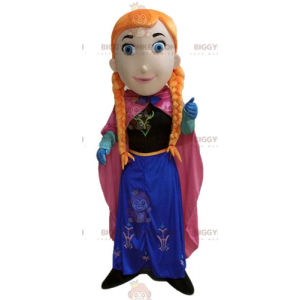 Princess Redhead Girl BIGGYMONKEY™ Mascot Costume with Braids –