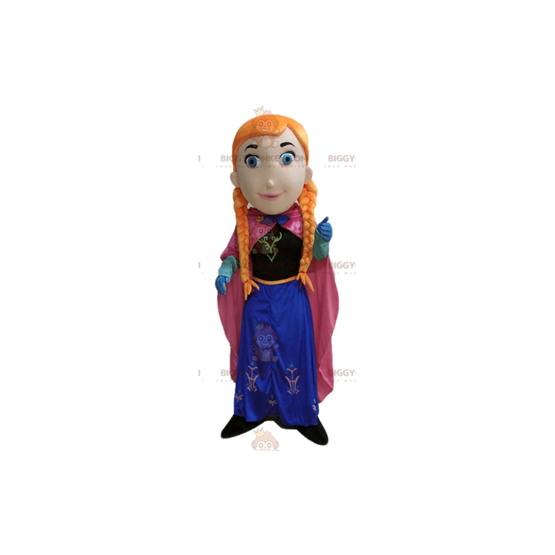 Fantasia de mascote princesa ruiva BIGGYMONKEY™ com tranças –