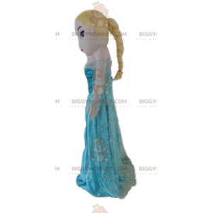 BIGGYMONKEY™ Disfraz de princesa rubia con vestido azul para