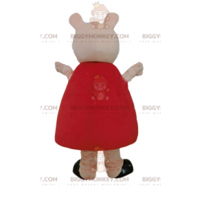 Costume de mascotte BIGGYMONKEY™ de cochon rose avec une robe