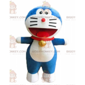 Costume de mascotte BIGGYMONKEY™ de Doraemon chat bleu de manga