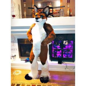 Orange and White Fox BIGGYMONKEY™ Mascot Costume –