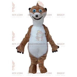 Timon's bruine en witte maki BIGGYMONKEY™ mascottekostuum -