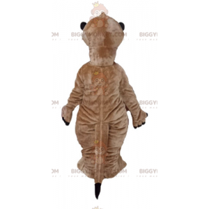 Costume de mascotte BIGGYMONKEY™ de lémurien marron et blanc de