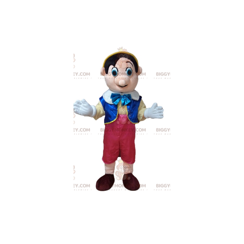 Pinocchio berømte tegneseriefigur BIGGYMONKEY™ maskotkostume -