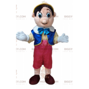 Pinocchio Famous Cartoon Character BIGGYMONKEY™ Mascot Costume