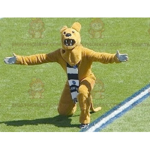 Costume da mascotte dell'orso giallo ruggente BIGGYMONKEY™ -
