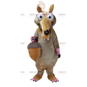 Ice Age Scrat Famous Squirrel BIGGYMONKEY™ maskottiasu -