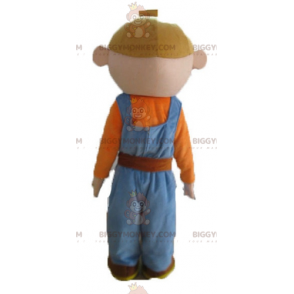 Handyman Worker BIGGYMONKEY™ Mascot Costume with Colorful