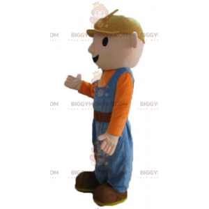 Handyman Worker BIGGYMONKEY™ Mascot Costume with Colorful