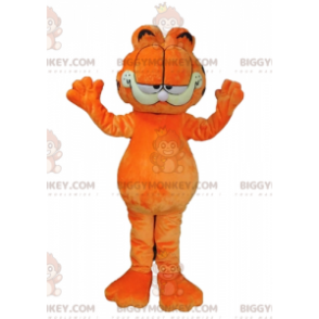 Garfield famous cartoon orange cat BIGGYMONKEY™ mascot costume