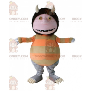 BIGGYMONKEY™ Seltsame Kreatur, Kobold-Gnome mit Hörnern