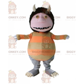 BIGGYMONKEY™ Weird Creature Leprechaun Gnome With Horns Mascot