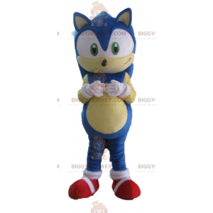 BIGGYMONKEY™ Costume da mascotte di Sonic the Famous Videogioco