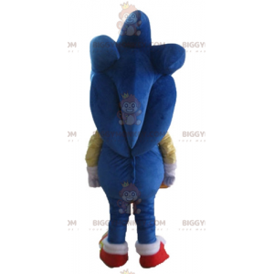BIGGYMONKEY™ maskotkostume af Sonic the Famous Video Game Blue