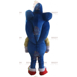 Traje de mascote BIGGYMONKEY™ de Sonic, o famoso videogame Blue