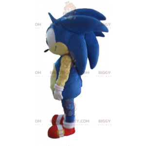 BIGGYMONKEY™ Mascot Costume av Sonic the Famous Video Game Blue