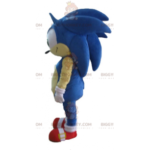 Kostým maskota BIGGYMONKEY™ Sonic the Famous Video Game Blue